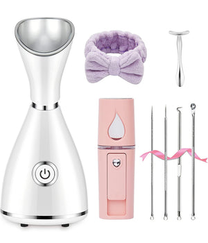 Facial Steamer and Skincare Bundle